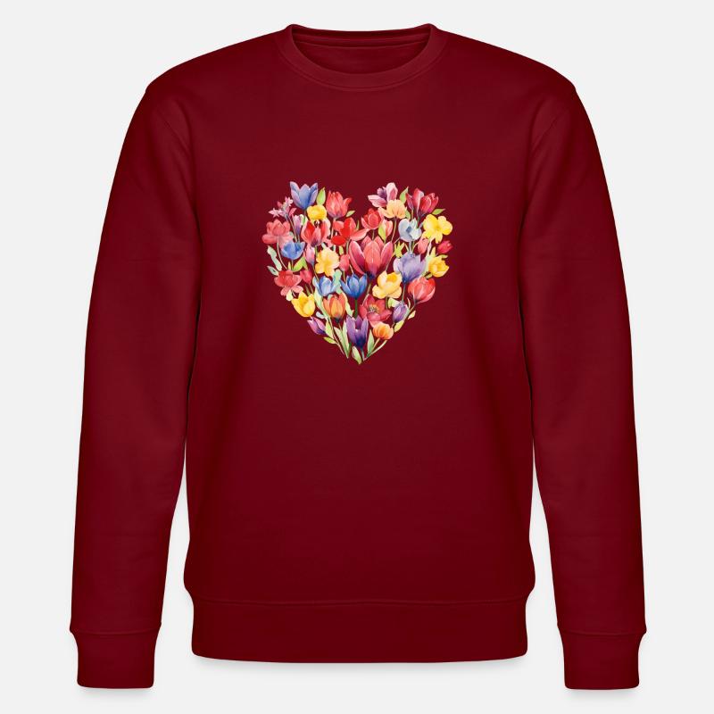 Cœur de tulipe - Sweat bio CHANGER Stanley/Stella Unisexe - bordeaux