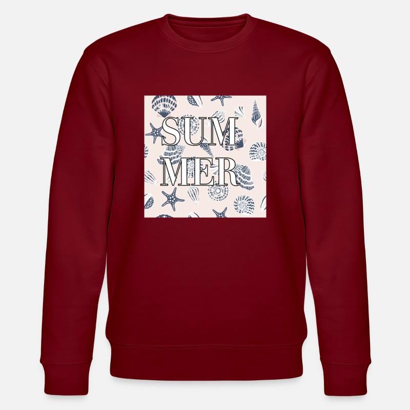Sommer - Stanley/Stella Unisex Bio-Sweatshirt CHANGER  - Burgunderrot