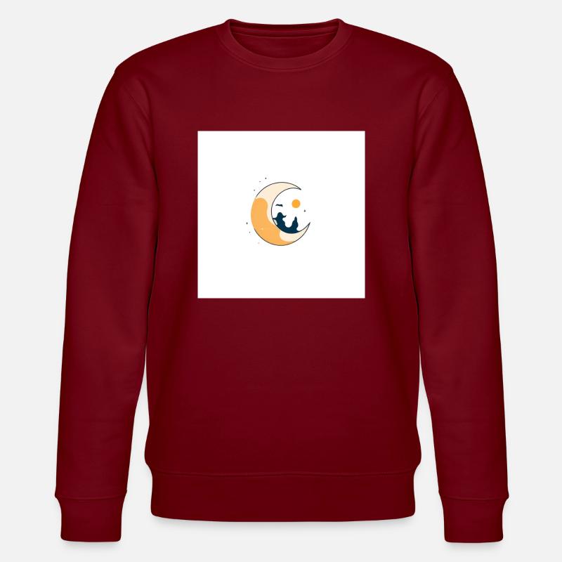 Mond - Stanley/Stella Unisex Bio-Sweatshirt CHANGER  - Burgunderrot