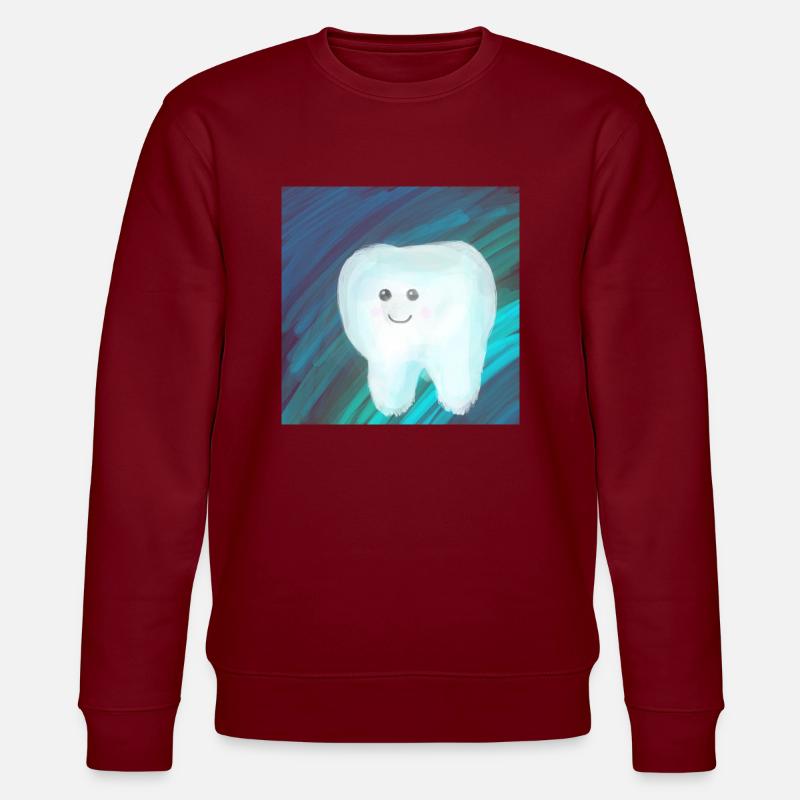 Zahn-Art - Stanley/Stella Unisex Bio-Sweatshirt CHANGER  - Burgunderrot