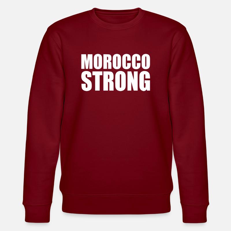 Morocco strong - Stanley/Stella Unisex Bio-Sweatshirt CHANGER - Burgunderrot