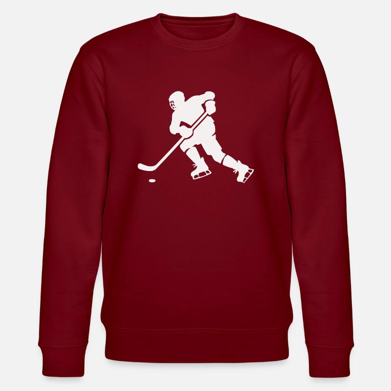 hockey - Stanley/Stella Unisex Bio-Sweatshirt CHANGER  - Burgunderrot