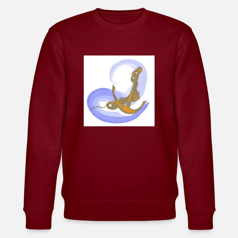 Bootsanker - Stanley/Stella Unisex Bio-Sweatshirt CHANGER  - Burgunderrot
