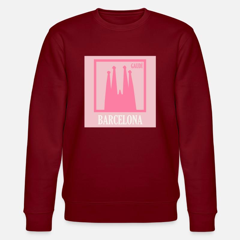 Rosa Barcelona - Stanley/Stella Unisex Bio-Sweatshirt CHANGER  - Burgunderrot