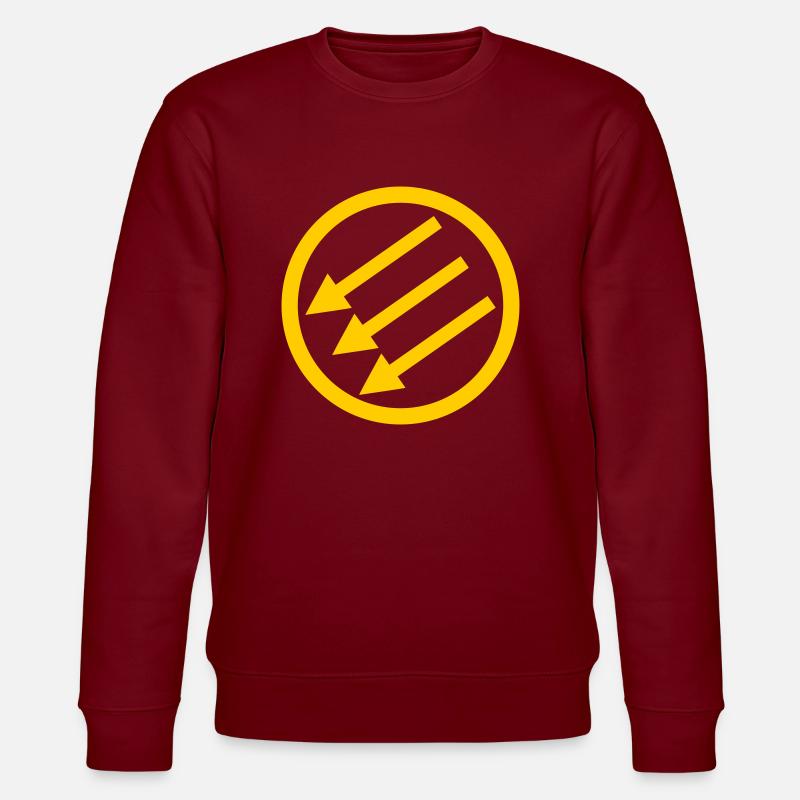 Järnfronten / Eiserne Front / Iron Front - Stanley/Stella Unisex Bio-Sweatshirt CHANGER  - Burgunderrot