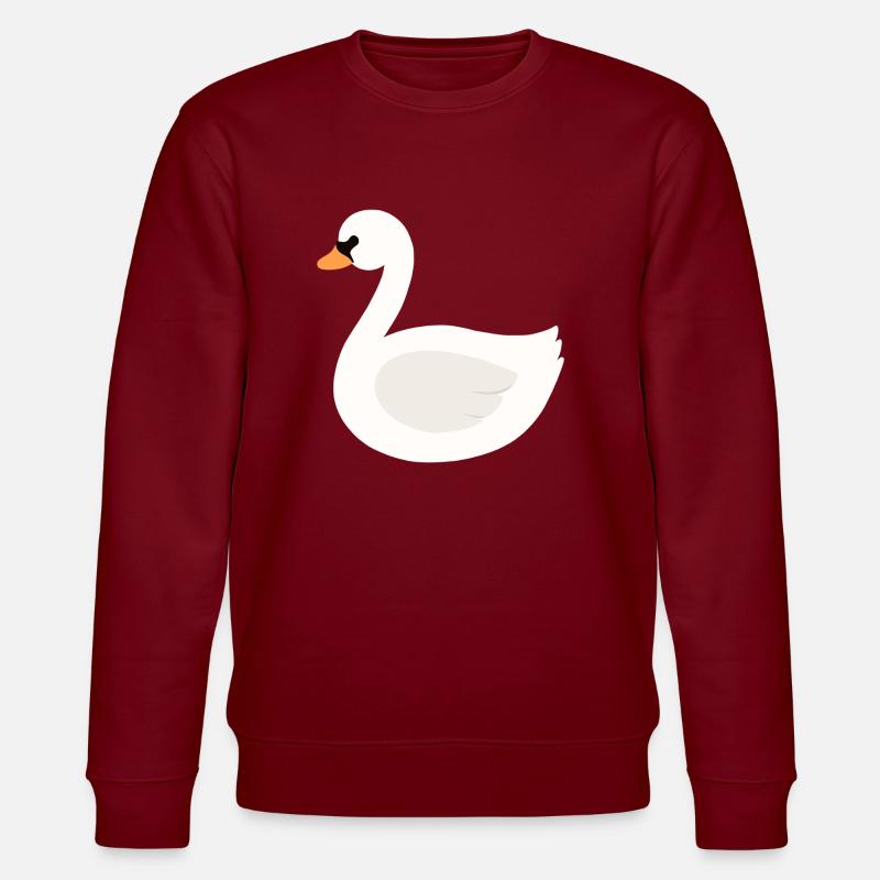 Schwan - Stanley/Stella Unisex Bio-Sweatshirt CHANGER  - Burgunderrot
