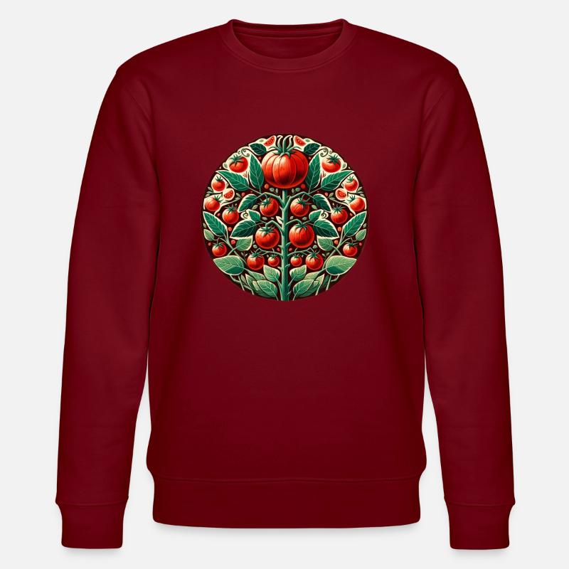 Tomato Farmer Tomatoes Art - Stanley/Stella CHANGER Unisex Organic Sweatshirt - burgundy