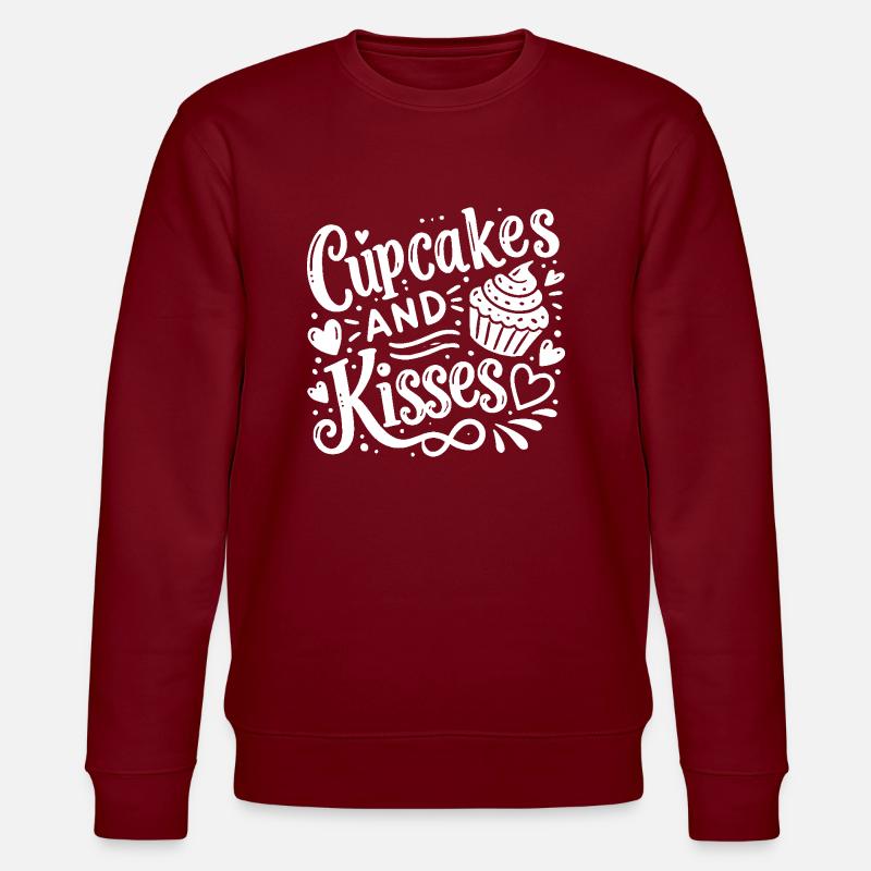 Cupcakes et bisous - Sweat bio CHANGER Stanley/Stella Unisexe - bordeaux