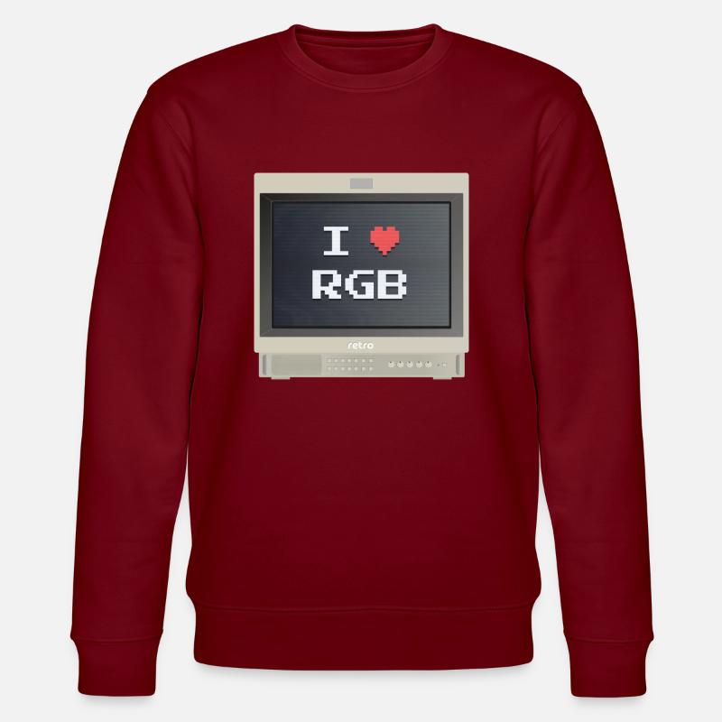 PVM Lover - RGB Fan - Sweat bio CHANGER Stanley/Stella Unisexe - bordeaux