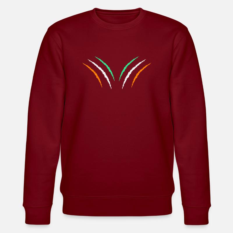 krallen irland 2 - Stanley/Stella Unisex Bio-Sweatshirt CHANGER - Burgunderrot
