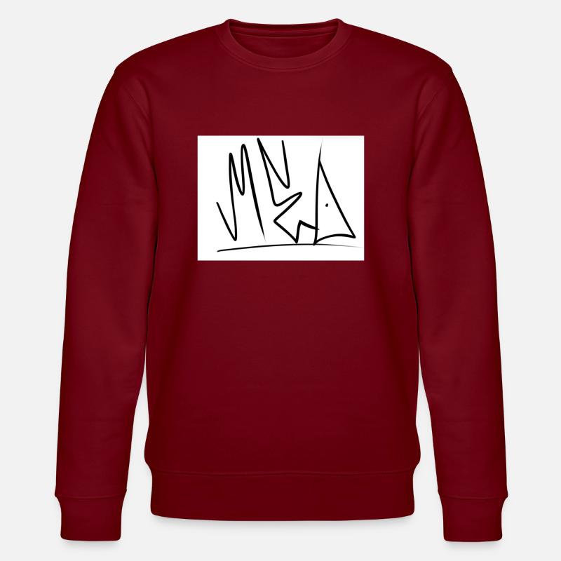 Graffiti - Stanley/Stella Unisex Bio-Sweatshirt CHANGER  - Burgunderrot