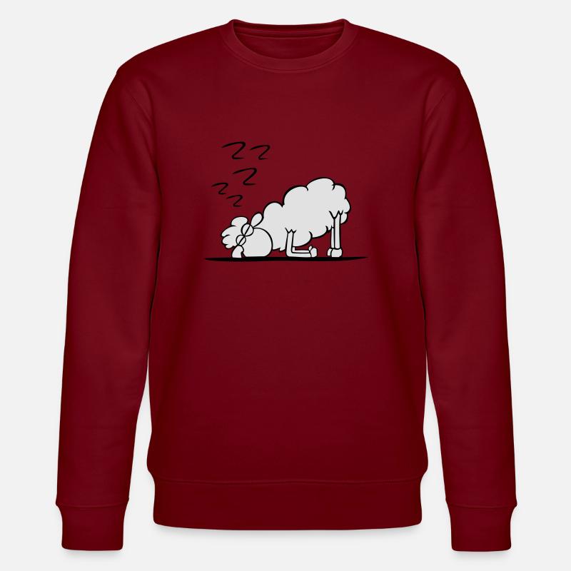 Nachtschwärmer - Stanley/Stella Unisex Bio-Sweatshirt CHANGER  - Burgunderrot