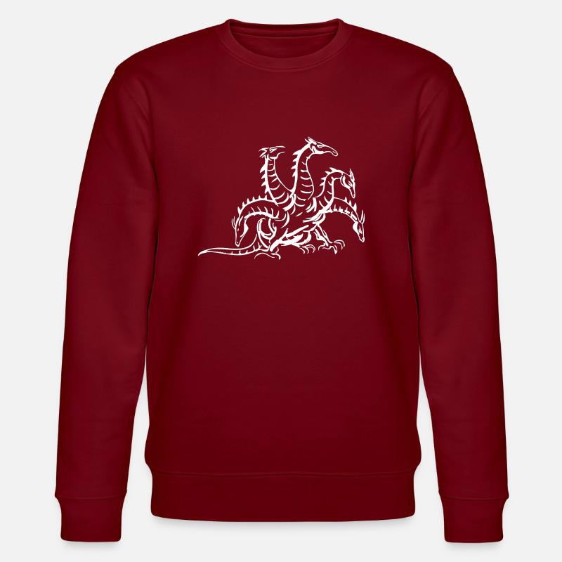 drache - Stanley/Stella Unisex Bio-Sweatshirt CHANGER  - Burgunderrot