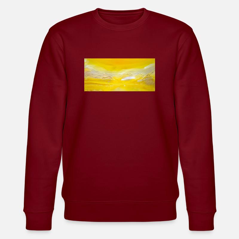 Tessiner Berge - Stanley/Stella Unisex Bio-Sweatshirt CHANGER  - Burgunderrot