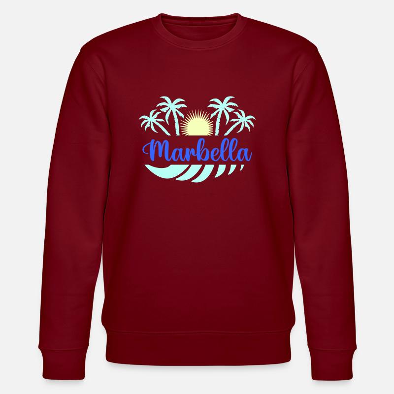 marbella - Stanley/Stella Unisex Bio-Sweatshirt CHANGER  - Burgunderrot