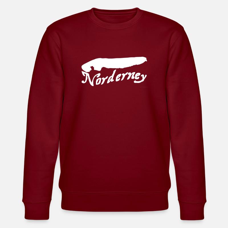 Norderney Tattoo - Stanley/Stella Unisex Bio-Sweatshirt CHANGER  - Burgunderrot