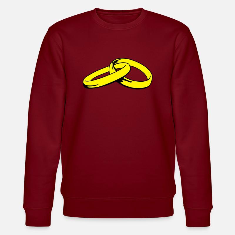 eheringe_02 - Stanley/Stella Unisex Bio-Sweatshirt CHANGER  - Burgunderrot