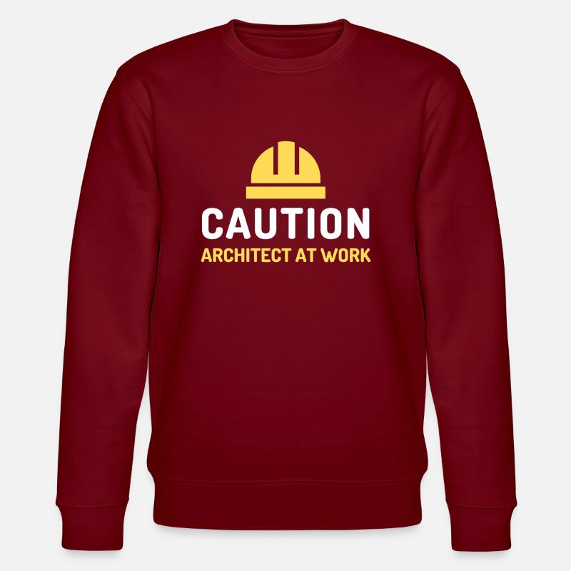 architect at work - Stanley/Stella CHANGER Unisex Organic Sweatshirt - burgundy
