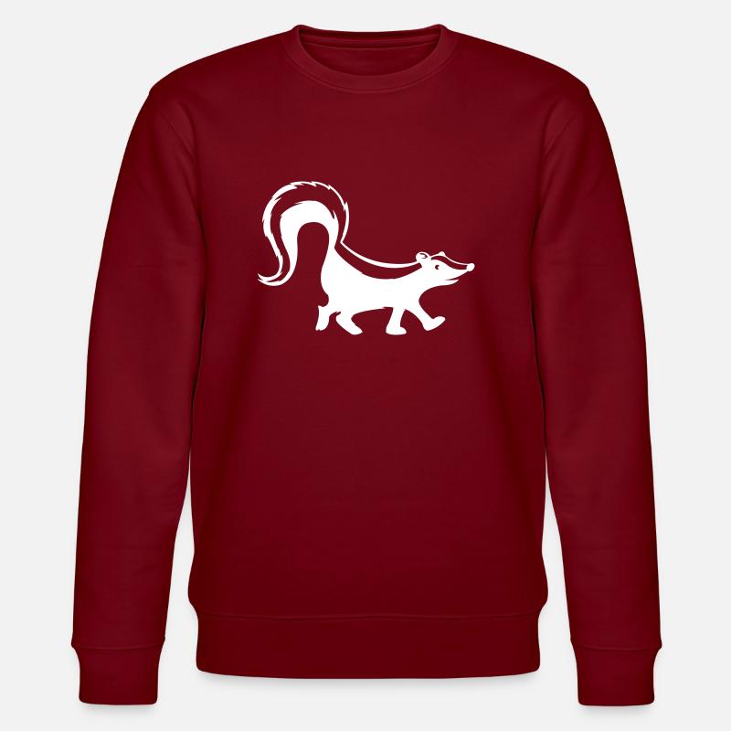 stinktier - Stanley/Stella Unisex Bio-Sweatshirt CHANGER  - Burgunderrot