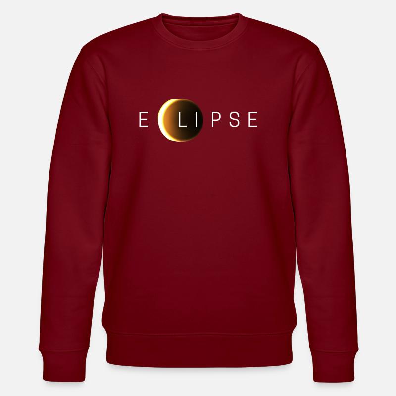 Sonnenfinsternis - Stanley/Stella Unisex Bio-Sweatshirt CHANGER  - Burgunderrot