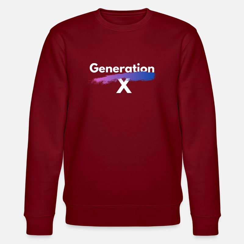 Generation X - Stanley/Stella Unisex Bio-Sweatshirt CHANGER  - Burgunderrot