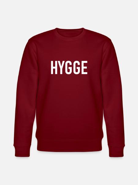 Hygge - Dansk tradition - Holdning til livet - Nice - Stanley/Stella økologisk unisex-sweatshirt CHANGER  - burgunder-rød