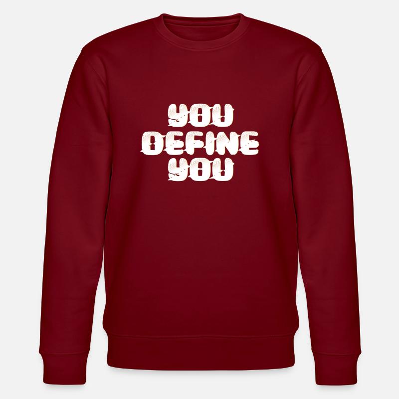 You define yourself - Stanley/Stella CHANGER Unisex Organic Sweatshirt - burgundy