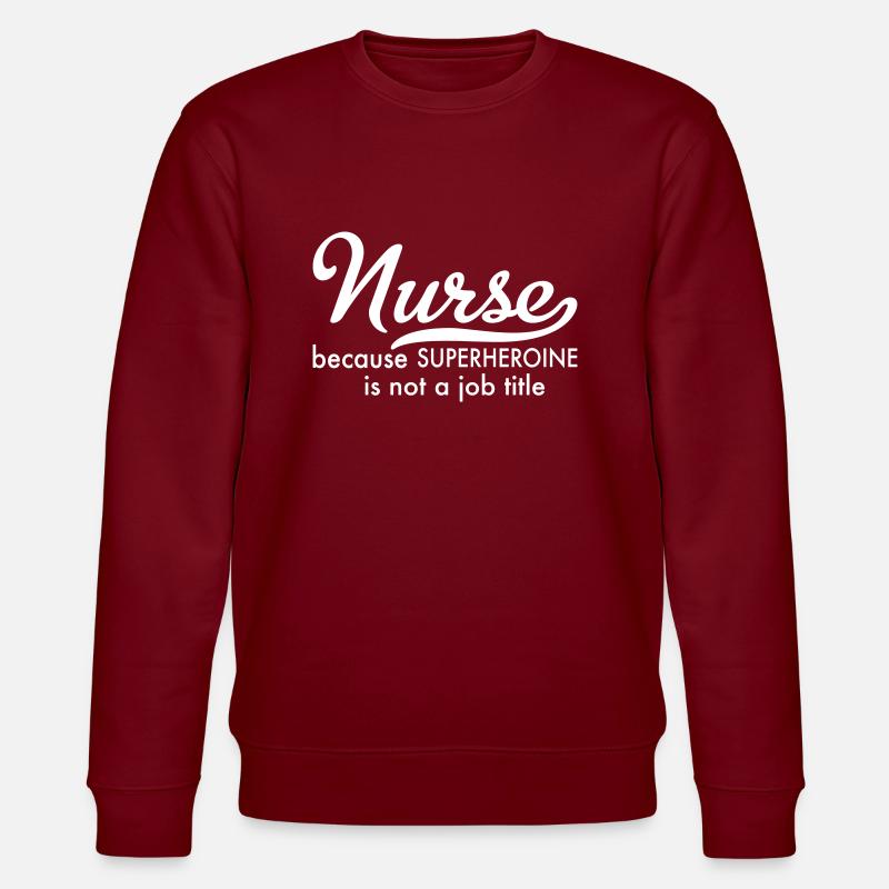 Krankenschwester - Stanley/Stella Unisex Bio-Sweatshirt CHANGER  - Burgunderrot