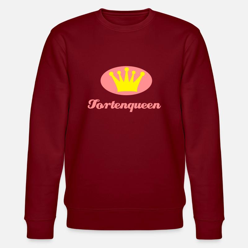 backen - tortenqueen - Stanley/Stella Unisex Bio-Sweatshirt CHANGER  - Burgunderrot