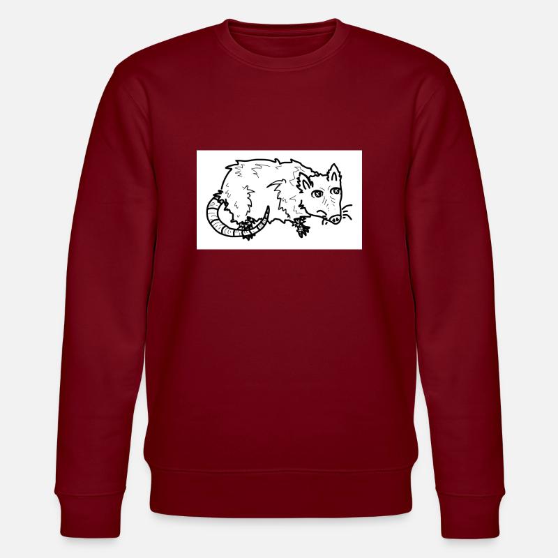 Opossum - Stanley/Stella Unisex Bio-Sweatshirt CHANGER - Burgunderrot