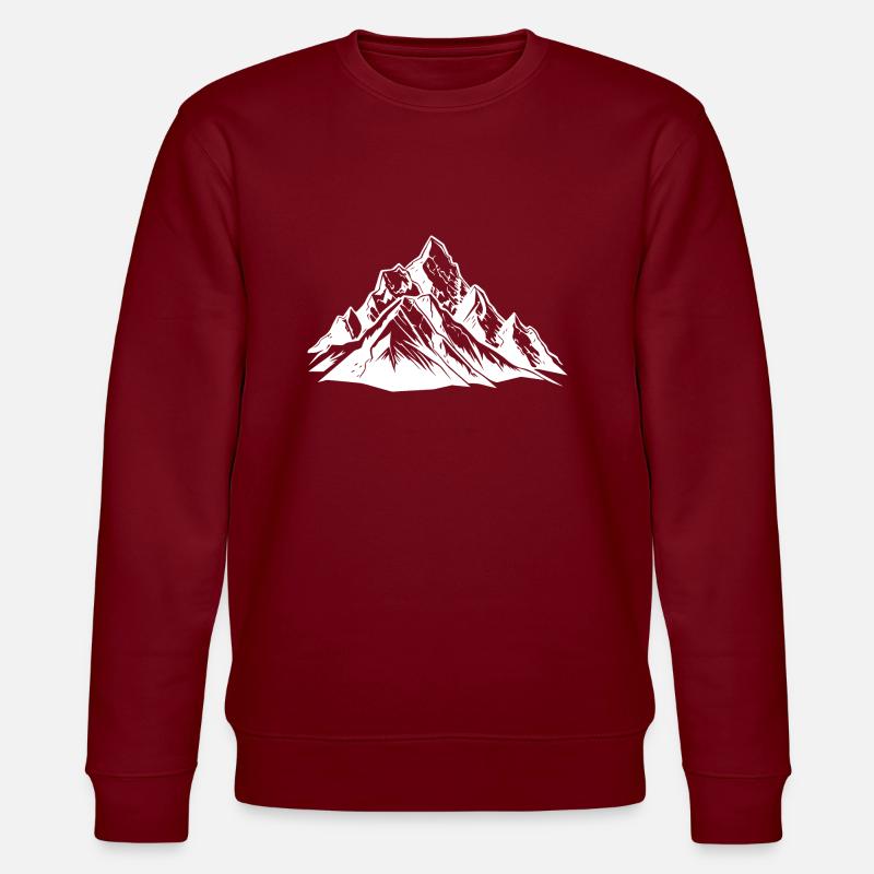 Berge Design - Stanley/Stella Unisex Bio-Sweatshirt CHANGER - Burgunderrot
