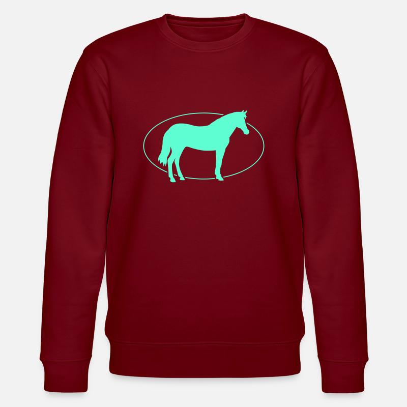 Pferd Cheval - Sweat bio CHANGER Stanley/Stella Unisexe - bordeaux
