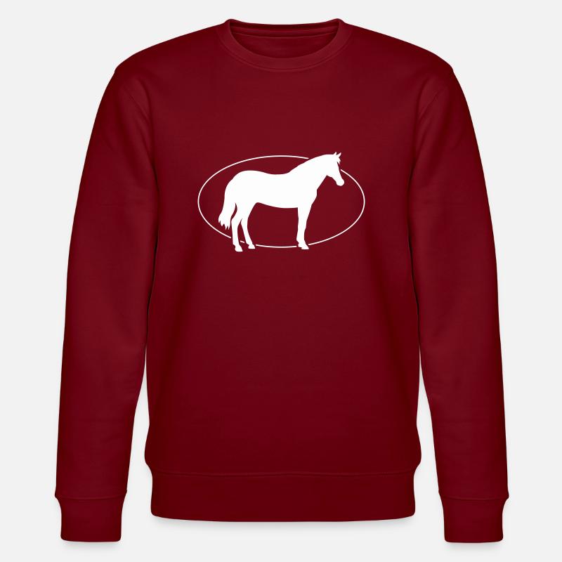 Pferd Horse - Stanley/Stella CHANGER Unisex Organic Sweatshirt - burgundy