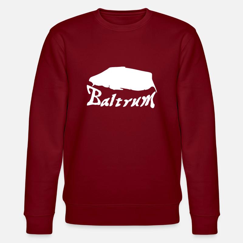Baltrum Tattoo - Stanley/Stella Unisex Bio-Sweatshirt CHANGER - Burgunderrot
