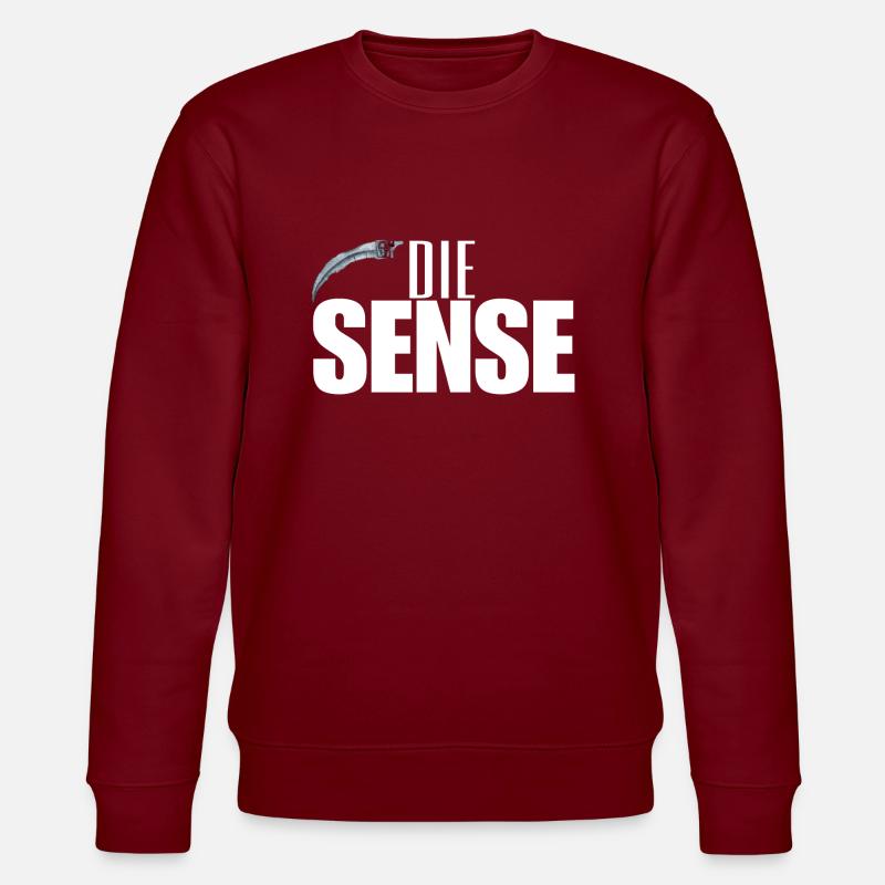 Die Sense - Stanley/Stella Unisex Bio-Sweatshirt CHANGER  - Burgunderrot