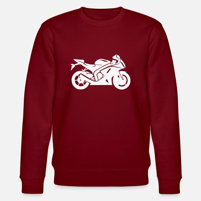 motorrad - Stanley/Stella Unisex Bio-Sweatshirt CHANGER  - Burgunderrot