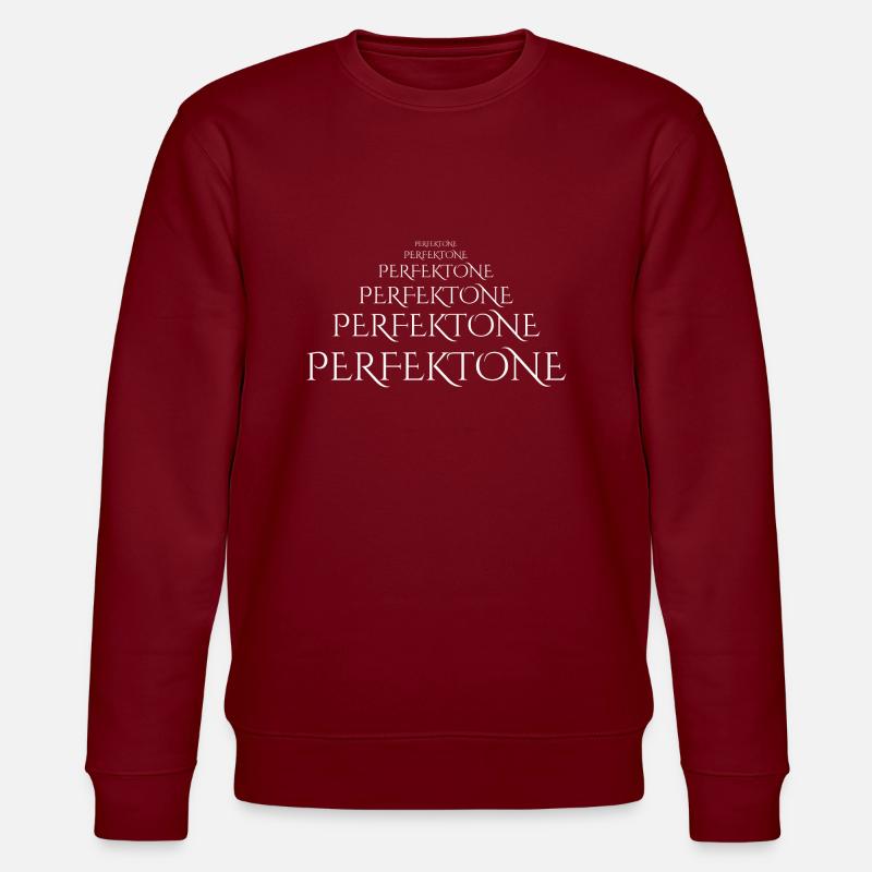 Perfektone weiß - Stanley/Stella Unisex Bio-Sweatshirt CHANGER  - Burgunderrot