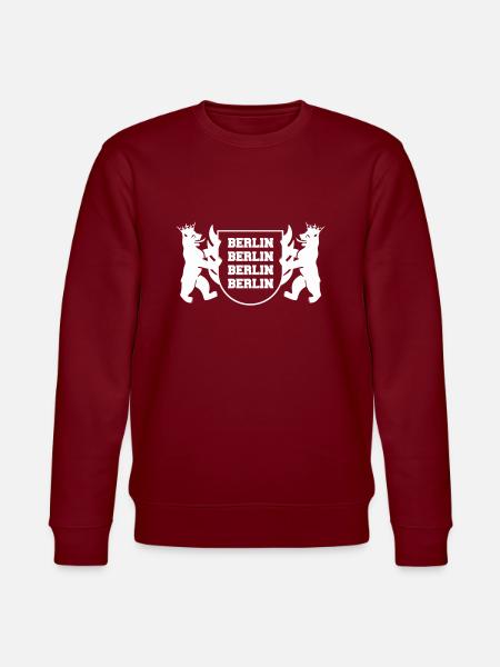berlin wappen - Stanley/Stella Unisex Bio-Sweatshirt CHANGER - Burgunderrot