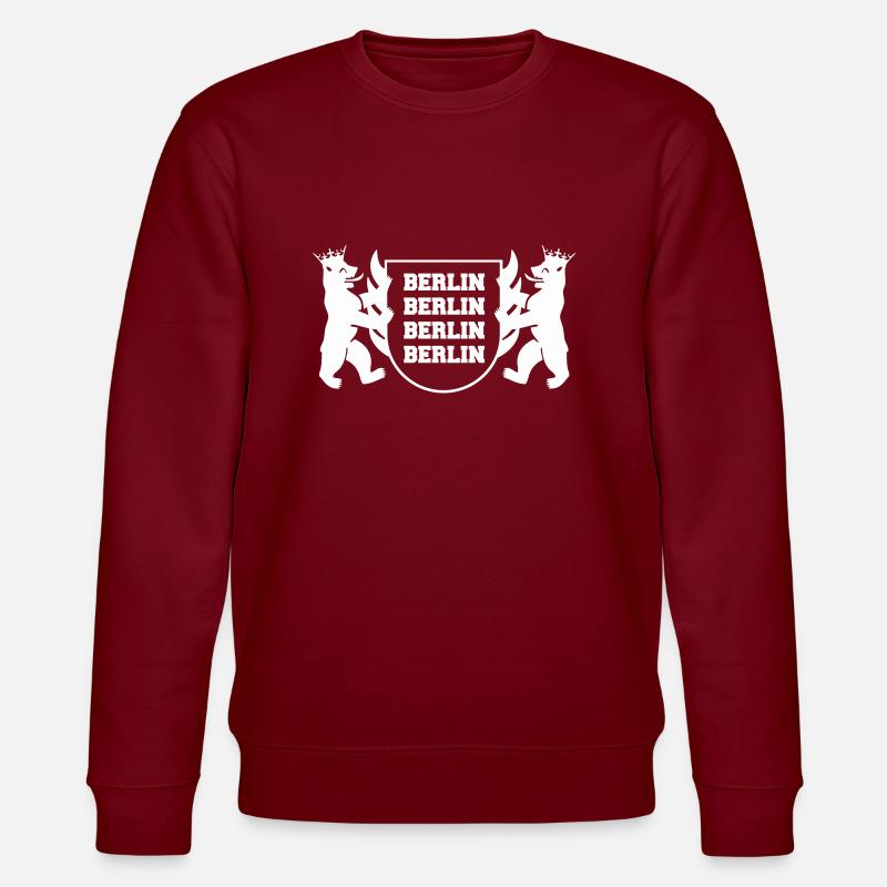 Armoiries de Berlin - Sweat bio CHANGER Stanley/Stella Unisexe - bordeaux