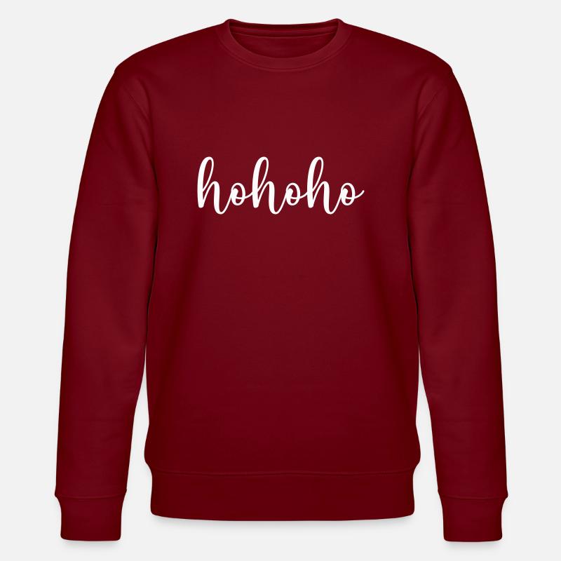 hohoho - Stanley/Stella Unisex Bio-Sweatshirt CHANGER  - Burgunderrot