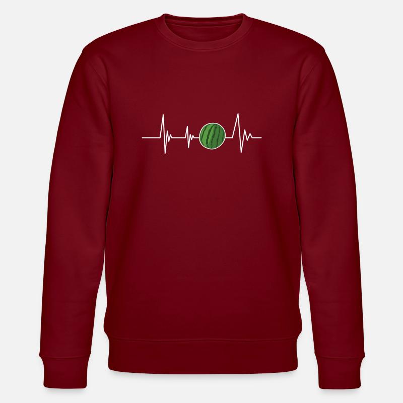 Battement de cœur pastèque - Sweat bio CHANGER Stanley/Stella Unisexe - bordeaux