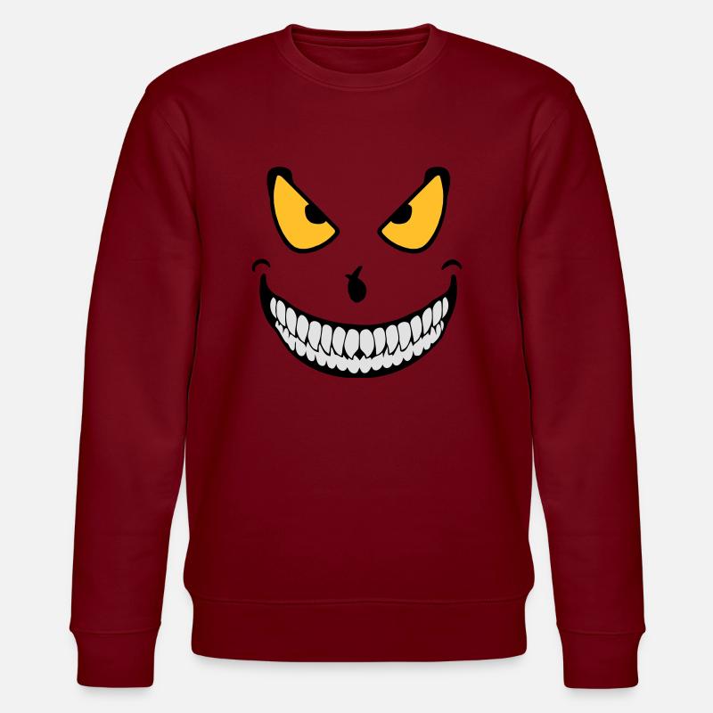 Halloween Monster (3c) - Stanley/Stella Unisex Bio-Sweatshirt CHANGER  - Burgunderrot