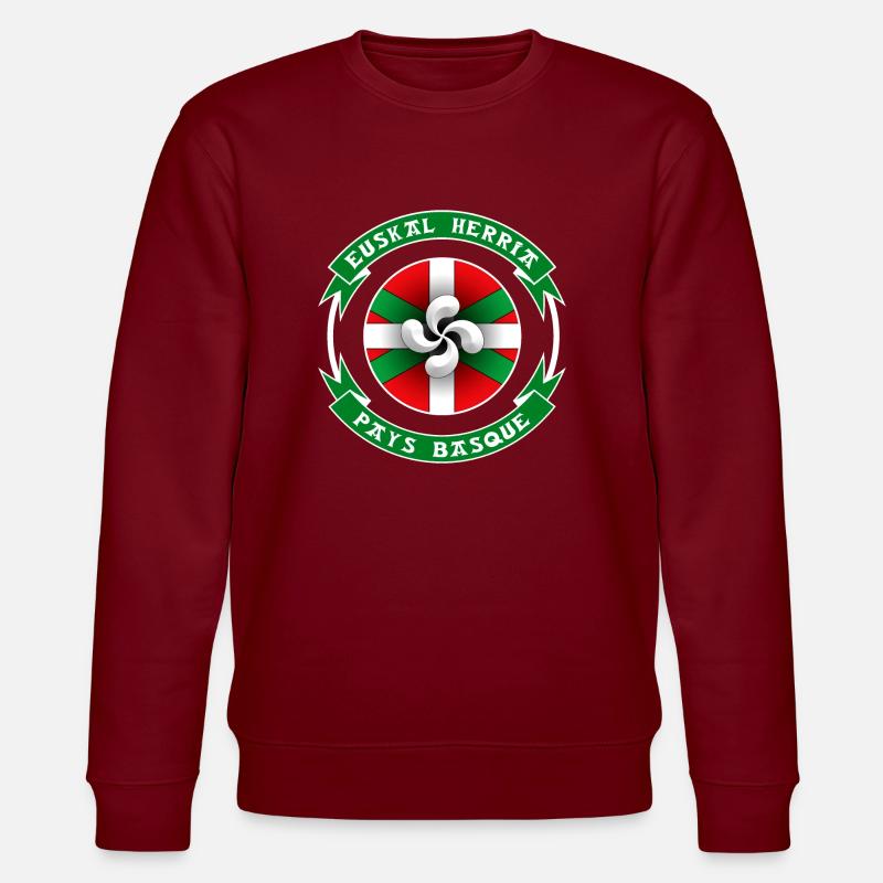 Pays Basque - Euskal Herria - Sweat bio CHANGER Stanley/Stella Unisexe - bordeaux