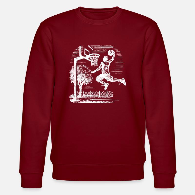 Dunk de basketteur - Sweat bio CHANGER Stanley/Stella Unisexe - bordeaux