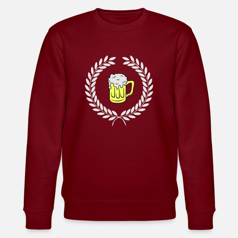 bier wappen - Stanley/Stella Unisex Bio-Sweatshirt CHANGER  - Burgunderrot