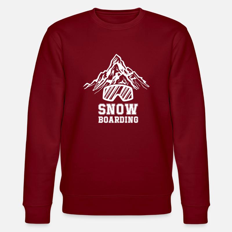 Planche à neige - Sweat bio CHANGER Stanley/Stella Unisexe - bordeaux