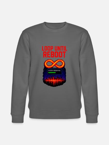 Loop Until Reboot – Pixel Shirt - Stanley/Stella Unisex Bio-Sweatshirt CHANGER -