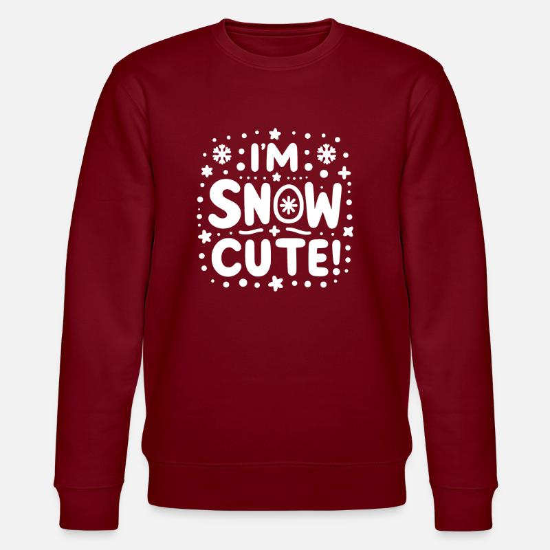 I’m Snow Cute - Stanley/Stella CHANGER Unisex Organic Sweatshirt - burgundy