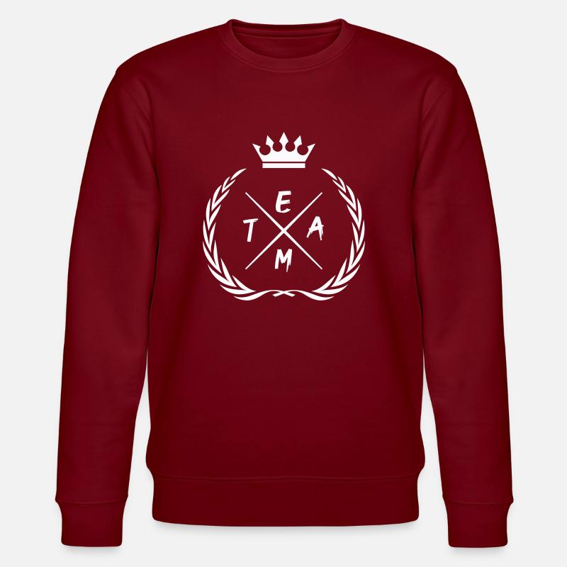 team 1 - Stanley/Stella Unisex Bio-Sweatshirt CHANGER  - Burgunderrot