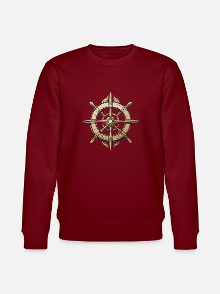 Steuerrad Kapitän - Stanley/Stella Unisex Bio-Sweatshirt CHANGER - Burgunderrot